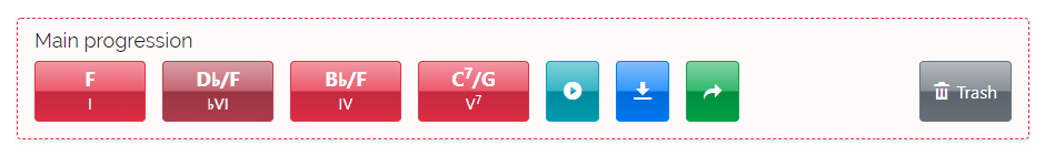 Parallel progression: borrowed chord (screenshot)